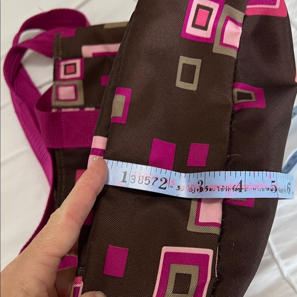 Jansport Geometric Pink and Brown Tote - Picture 7 of 8
